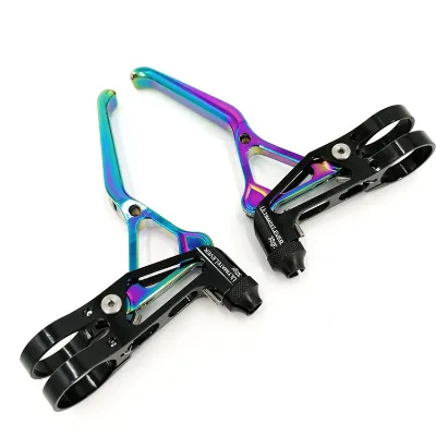 Litepro Colorful Bike Brake Lever Ultralight CNC Folding/Road Bicycle V Brake Lever C Type Caliper Rainbow Brake Lever