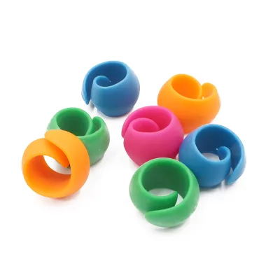 Silica Gel Bobbin Ring Bulk Color Four-Color Line Head Off Storage and Finishing Fixed Spool Tool Clip