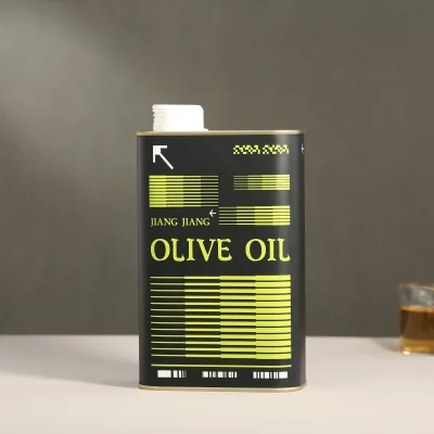 Factory Direct extra Virgin Olive Oil Cans Empty TinCustomizable for Various Capacities Olive Oil Tin Food Grade Oil Tin Can