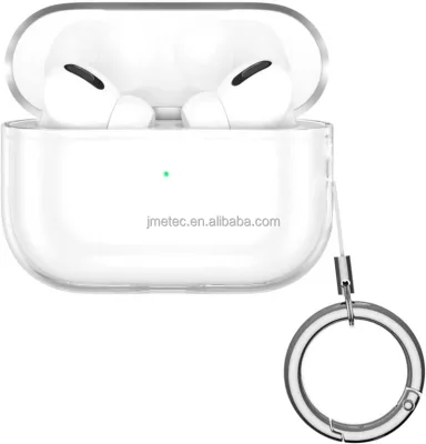 Hybrid Anti slip with Keychain clear Full Cover protection Earphone case for Airpods Pro 2 2nd Generation