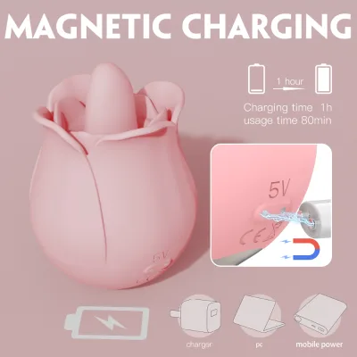 Rose Licking Massager Body Adult Sex Toys Add Pleasure Vibrating Toys