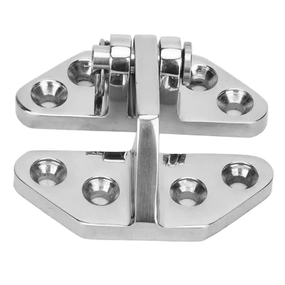 New Marine Hatch Door Strap Hinge 316 Stainless Steel Mirror Polished Casting Boat Deck Folding Door Hinge for Retrofit/Upgrade