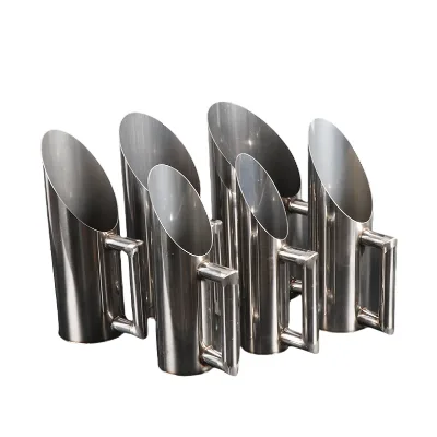 304 Stainless Steel Multifunctional Integrated Welding Shovel Tool for Silos Grain Shovel with Feed Diameter 7.6 cm 8.9 cm