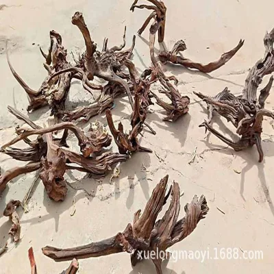 Hot Selling Good Quality Reliable Aquarium Decoration Wood Climbing Pet Sun Terrace Purple Teak Driftwood Decor