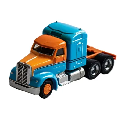 1/64 Plastic Toy Car Model Resin Tabletop Decor Vintage Car Diecast Trucks Model Decorative Gift for Kids Toddlers