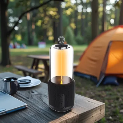 Factory Premium Wireless Speaker Lamp 3-in-1 LED Music Lamp Speaker for Parties Smart Device Mood Lighting
