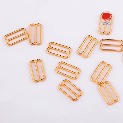3/8" - 10mm Bra Sliders & Rings, Black Strap Adjusters for Bra Making Lingerie Swim Wear