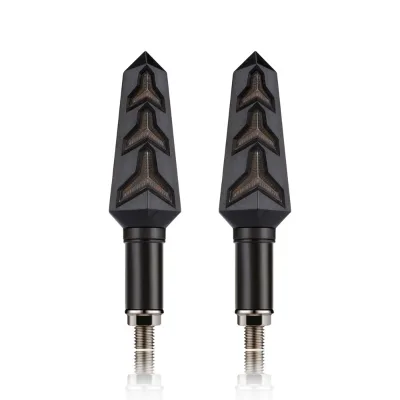 Motorcycle Turn Light 12V ABS Material Universal Fitment Black LED Indicator Turn Signal Light JP-Motor