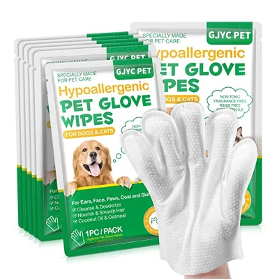 Hot Selling Gloves Spa Dog Wipes Eco Organic Convenient Organic Baby Pet Wet Wipes