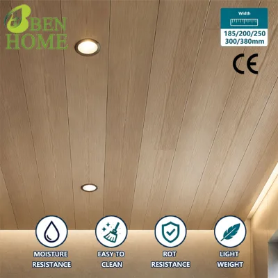 Modern Waterproof White PVC Strip Ceiling Panel for Bedroom Decoration with Perforated Artistic Design