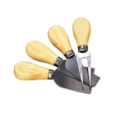 4Pcs/Set Cheese Knife Scraper Slicer Cutter with Wood Handle 6-6.8cm Butter Grater Home Kitchen Tool Baking Supplies