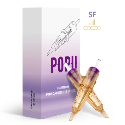 POPU Premium 3SF 5SF Tattoo Needles Wholesale 0.30mm Slope Flat Permanent Makeup Cartridge Needles