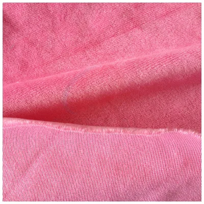 High Quality Knitted Textile 4 Way Stretch Minky Fabric for Cloth