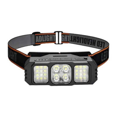 GY52 Portable Red-White Dual-Light Source LED Headlamp, Outdoor Headlight With Power Indicator No Battery