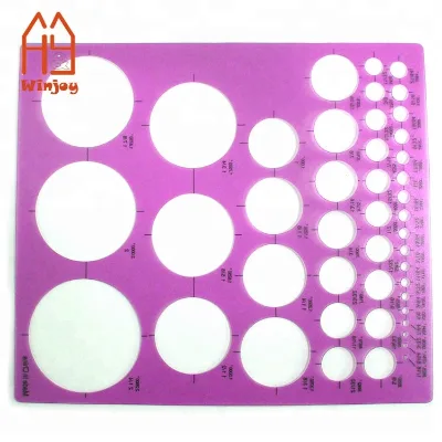 Children Plastic Circles Drawing Stencils Template Ruler