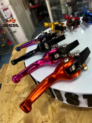 SNOR ATV Off-Road Motorcycle Modified Parts for ASV Anti-Fall Full CNC Brake Handle Clutch Horn for CRF KLX YZF EXC