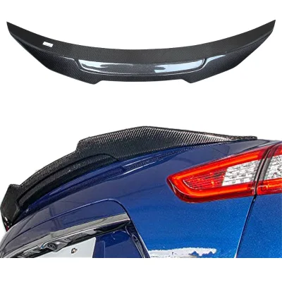 For Maserati Ghibli PSM Style Double Deck Carbon Fiber Rear Spoiler Trunk Wing 2013-2022