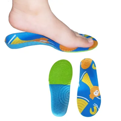 Kids Warm Shoe Insoles Anti-Fatigue and Washable EVA Arch Supports for Kids Children's Anti Odor Insole