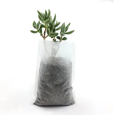Biodegradable Seedling Grow Bag Seed Starting Bags for Grow Nonwoven Seed Nursery Bags Garden Flower Pot