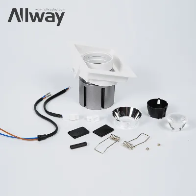For Modern Anti-Glare Hot Selling AD12 Aluminum SMD Embedded Recessed LED Downlight Dimmable 30000 Hours
