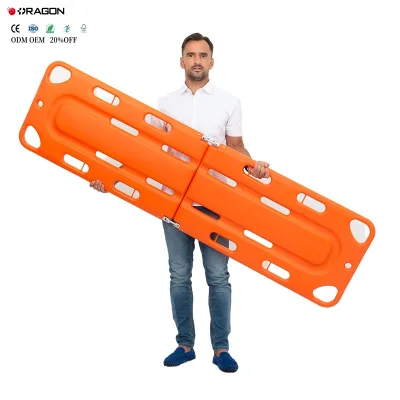 Dragon DW-PE001/DW-PE002 CE Certified Durable Lightweight Water Outdoor Rescue Detachable Folding Spine Board Stretcher Strap 1