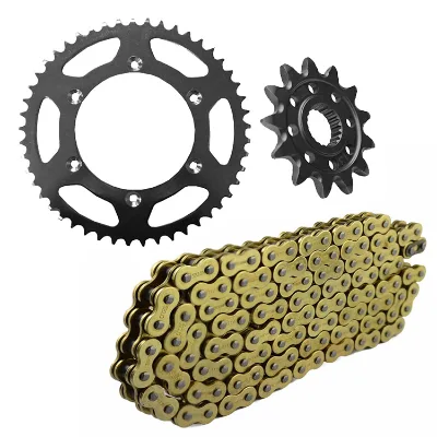 Customizable 520*112L YZ250F Motorcycle Chain Sprocket Kits Plastic Bag + Ordinary White Box + Motorcycle Transmissions