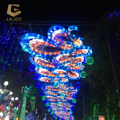 Beautiful Led String Light Top Decoration Festival Silk Lantern for Garden