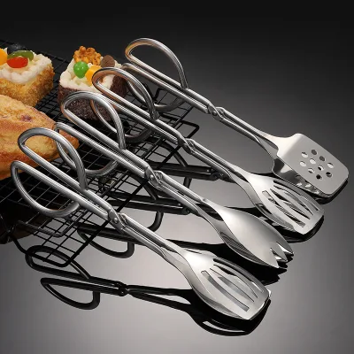 Multiple Styles Buffet Tongs-Stainless Steel Buffet Party Catering Serving Tongs - for Food Salad Cake Bread Kitchen Tongs