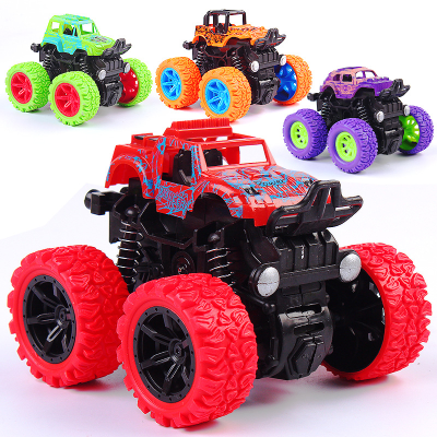 Manufacturer Anti Shock 360 Flipping Vehicles Pull Back Car Toys Stunt Friction Powered Monster Trucks