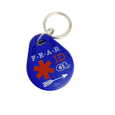 Smart Digital URL Programmable Waterproof ABS Logo Engraving Numbering Rfid Key Fob Id Card Key Tags Uid Read Only