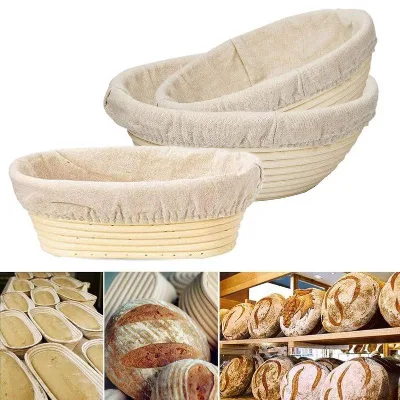 Reutilizavel Tigela Capas Para Pao Rice Farinha Banneton Fermentacao Cestos Paos Same Day Delivery Gift Faca Corte De Forno