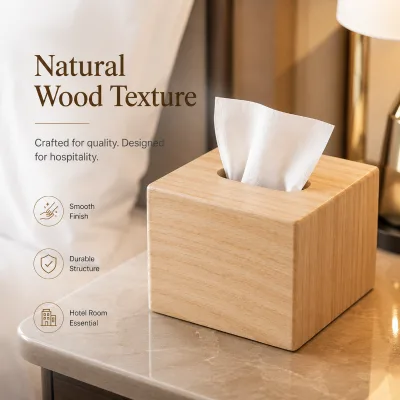 Multifunctional Tissue Box Container Tissue Box for Hotel Room Desktop Organization