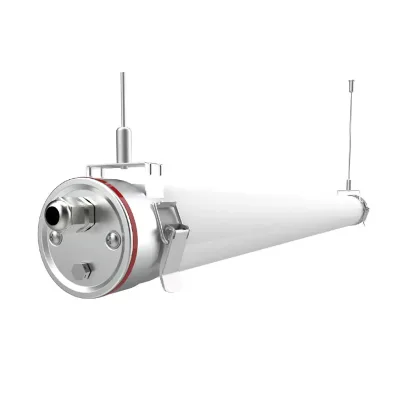 White Tubular Led Triproof Light IP69K Sensor 60W Industrial Lighting Fixtures ACE Smart Tri-proof Ceiling Light