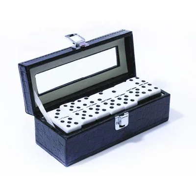 Acrylic Dominoes Premium Double 6 Domino Set