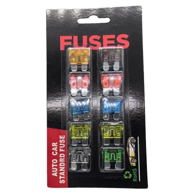 AOLITTEL Cardboard Packaging Surface Mount Auto Fuse 32V for Cars Customizable Blade Mini Flat Feet Bag