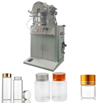 For Cosmetic Lids Hot Stamping Gold Silver Line Rolling High Precision Semi-automatic Hot Stamping Machine