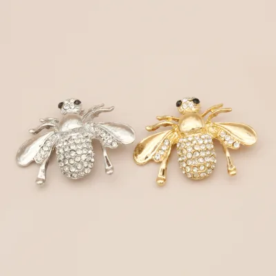 Jachon New Fashion Hot Sale Cute Animal Alloy Diamond Bee Brooch Suitable for Gift
