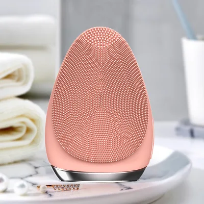 Portable Face Massager Waterproof Deep Face Cleaner Mini Electric Silicone Facial Cleansing Brush