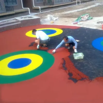 All in One Wet Pour Seamless EPDM Rubber Granules for Children Safety Playground Rubber Flooring