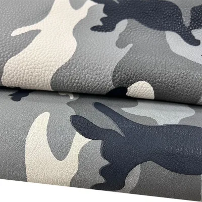 M Box Imported Cowhide Leather Printed Camouflage Cross Label for Jeans Matching Furniture Handbags Shoes