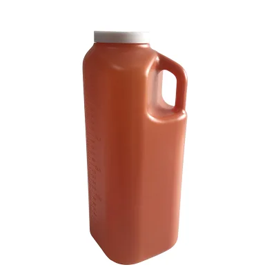 High Quality White and Brown 24Hours 3000cc Spill Proof Urine Container Funnel Urine Bottle With Lid