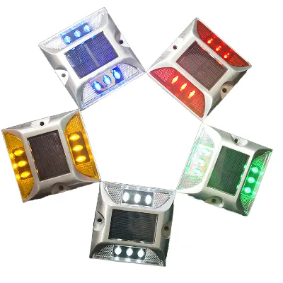 Customizable Solar-Powered Aluminum Road Studs with 3M Reflective Sheeting