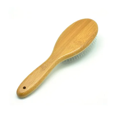 PB-21M Dog Pet Brush for Comb Slicker Needle Comb Bamboo and Wooden Handle Pet Grooming Massage Brush Pet Supplies