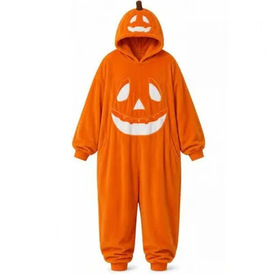 2026 New Arrival Halloween Pumpkin Flannel Pajamas Witter Leisure Wear Halloween Festival Party Wears Halloween Pajamas