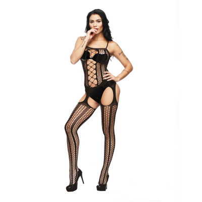 Sexy Femme Bodystocking Hot Erotic Open Crotch Sexy Lingerie Bodysuit Nighties Fishnet Sexy Visible See Through Erotic Lingerie