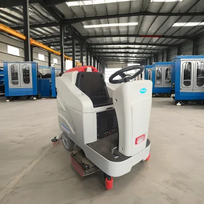 MY900D Factory Direct Sale Industrial Floor Dryer Scrubber Driving Electric Ride on Double Brush Floor Scrubber