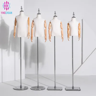 Factory Direct Upper Body Display Boy Mannequin Factory Customization Modelo De Corpo Masculino Simple Mannequin