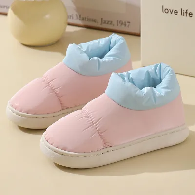 China Factory Fashion pink slippers for Women Fluffy Cute Bedroom Cotton slippers High Quality
