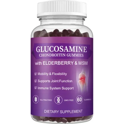 BCPOPO Brand Private Label Gummy MSM Supplement Glucosamine Chondroitin Gummies for Joint Support and Bone Health