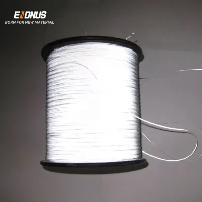Wash Durability 0.25mm 0.5mm 1mm 2mm Double Side Reflective Yarn